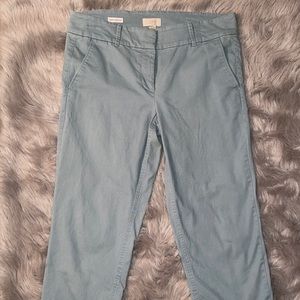 Loft modern chino pant - light blue - size 8